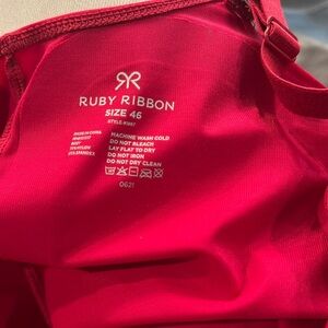 Ruby ribbon nwot style 1867 size 46C-DDD!